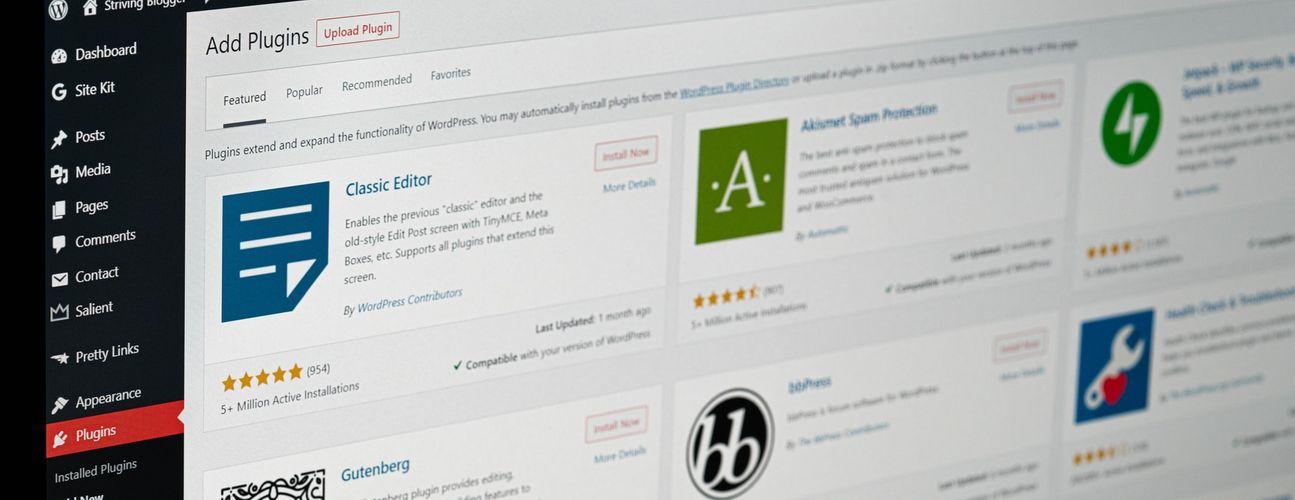 Image of WP Plugins in Admin