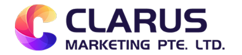 The CLARUS logo features the word MEAN in bold dark blue letters, PUG in lighter blue, and a curved line and dot below, resembling a stylized dogs face.
