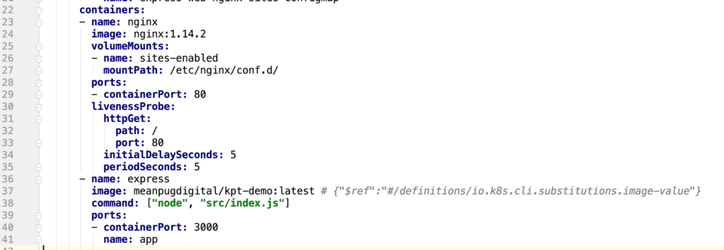 Deployment after Image Substitution