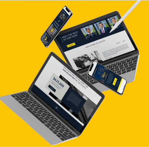 Shulman & Hill new CLARUS website displayed across multiple screens