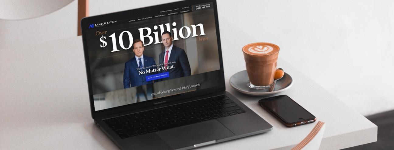 Screenshot of the Arnold and Itkin Website