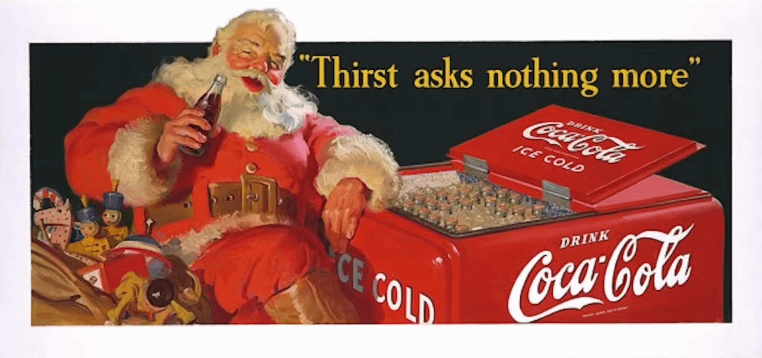 Original Coca-Cola Santa Billboard 1931