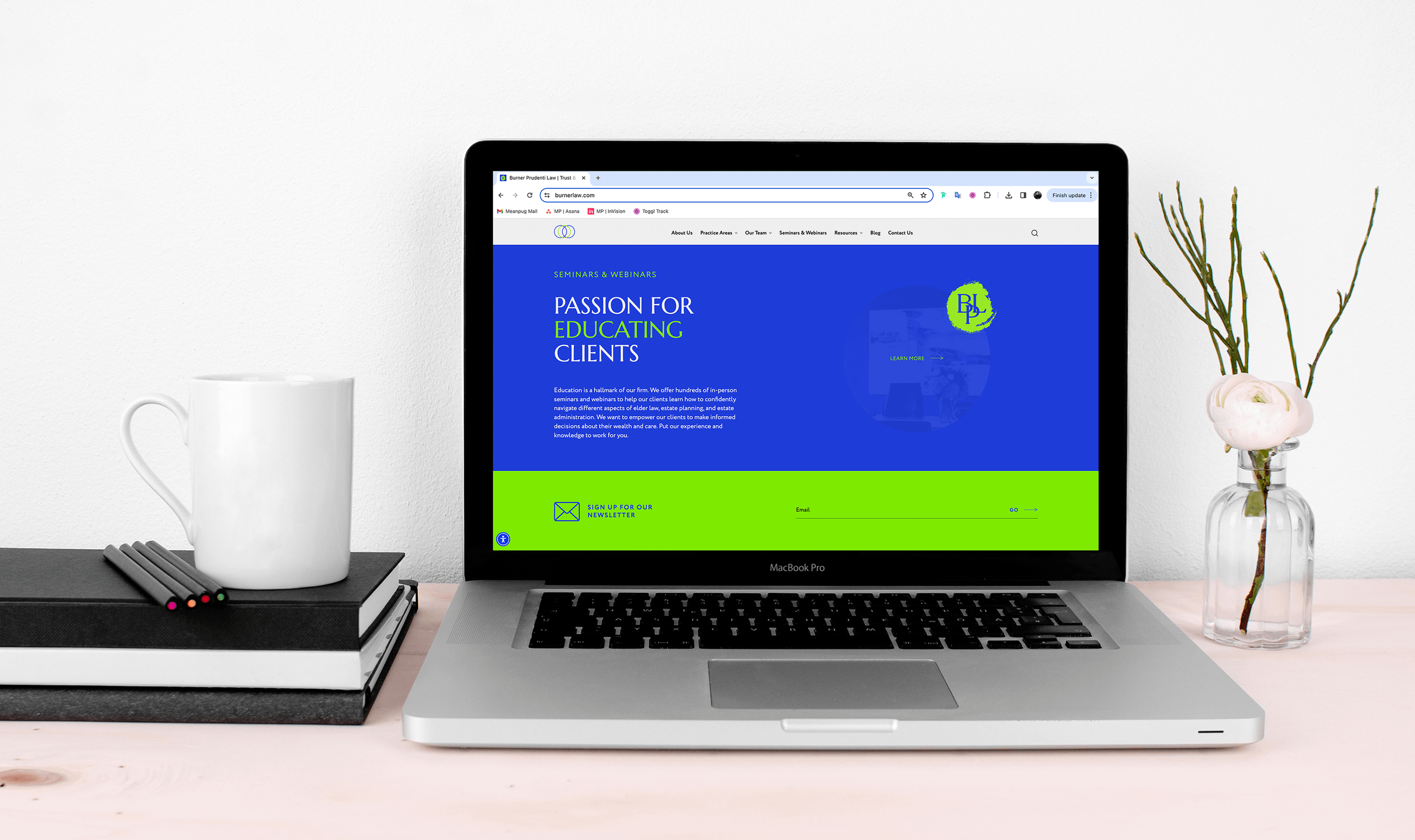 Seminar and webinars on Burner new website